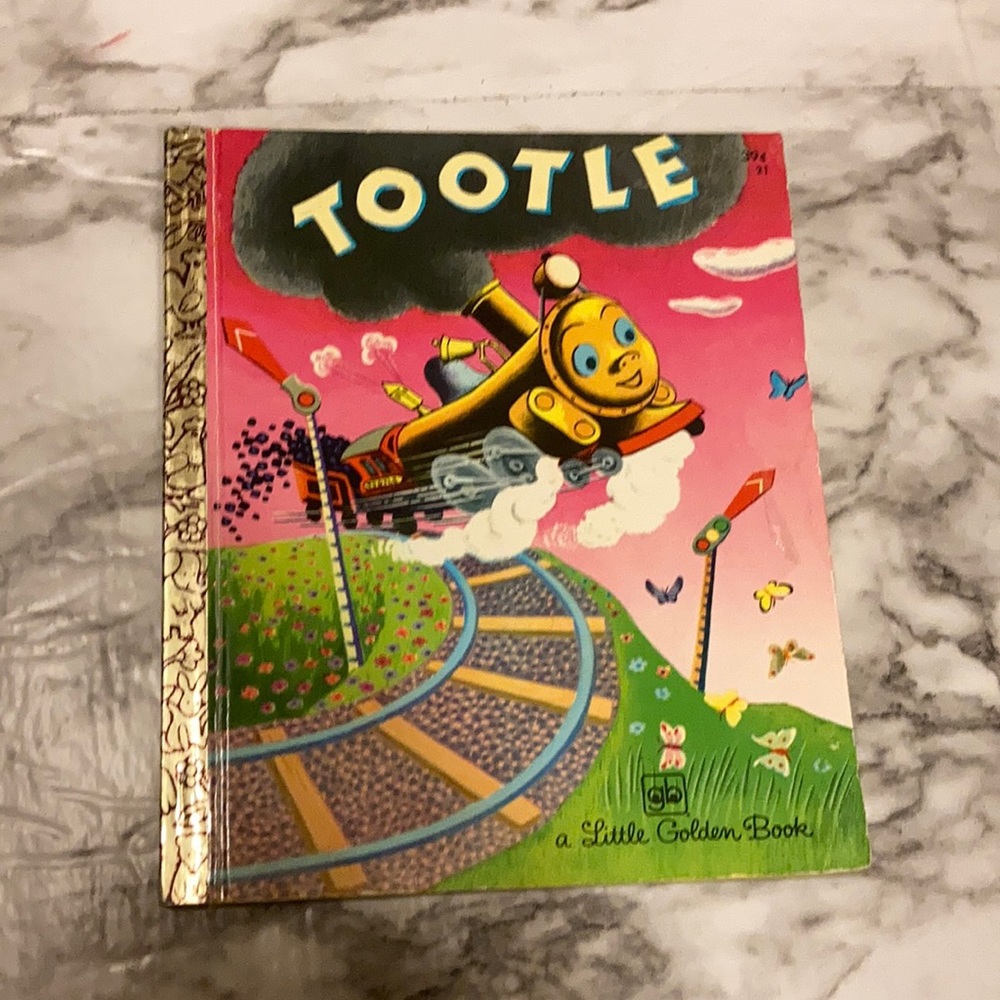 Vintage Gold rim Tootle book